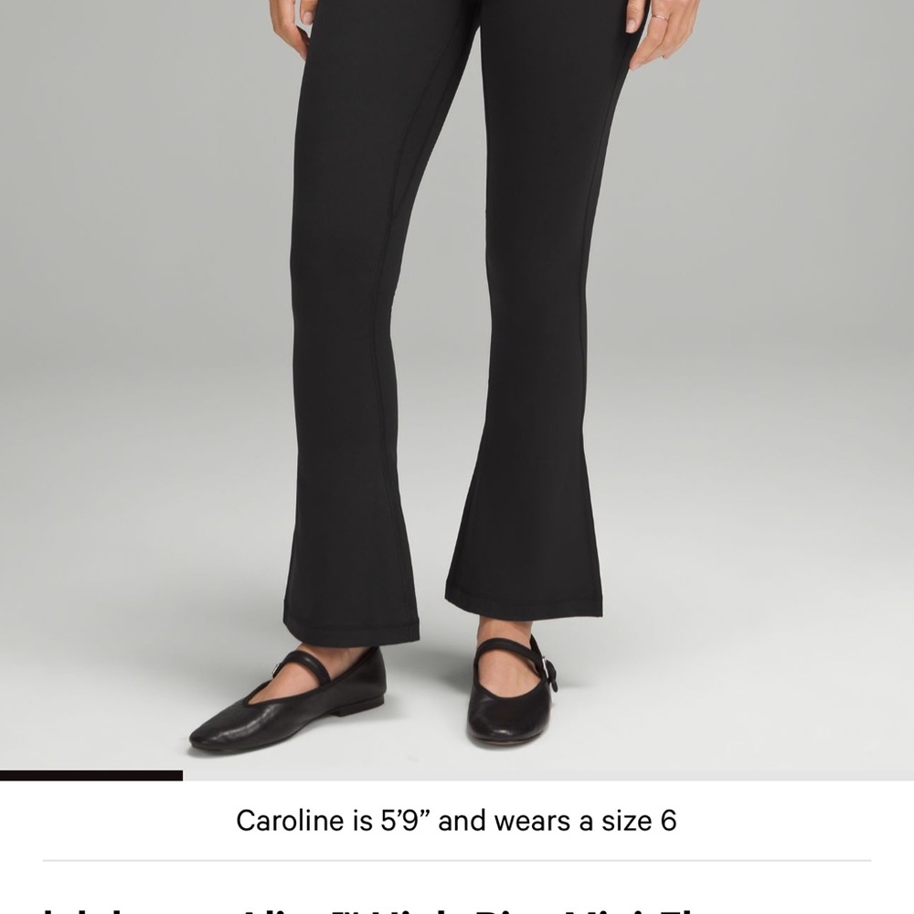lululemon athletica Black Flare Pants